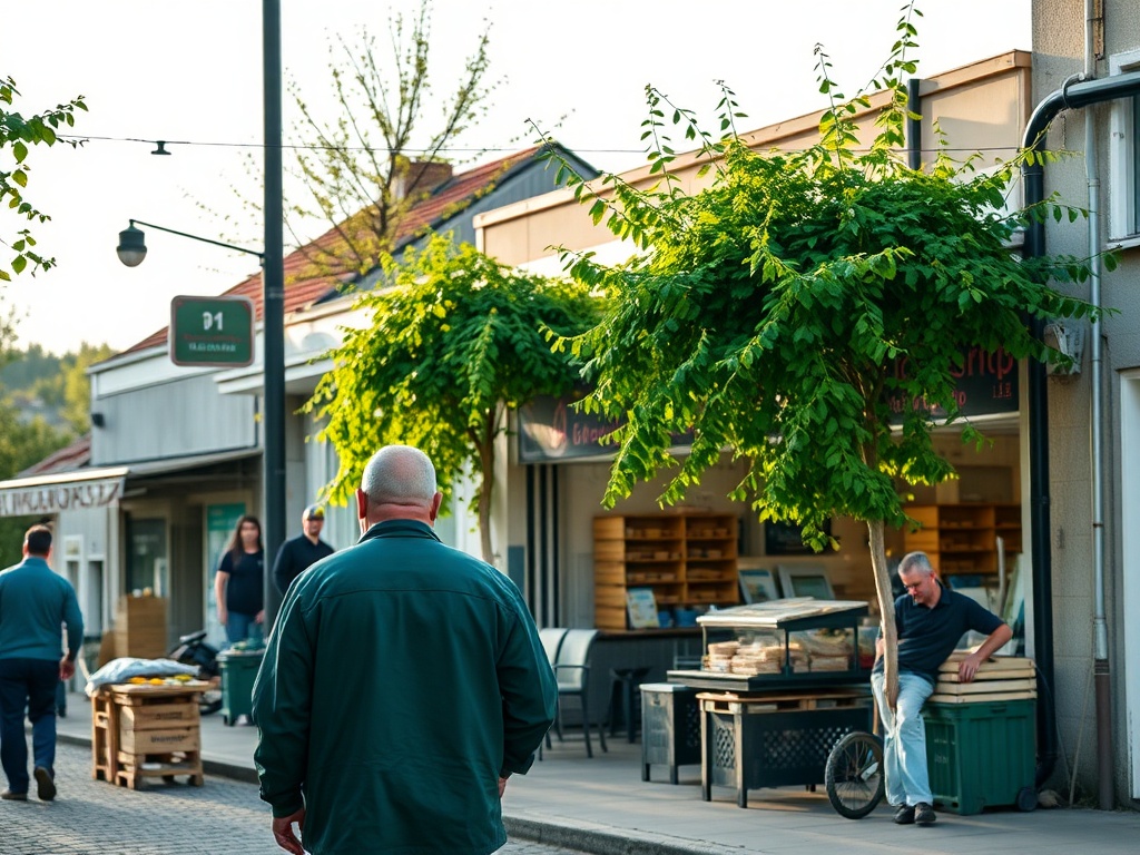 Ilustracja symbolizująca pomyłkę w dostawie, nawiązująca do zdarzenia w Brzegu