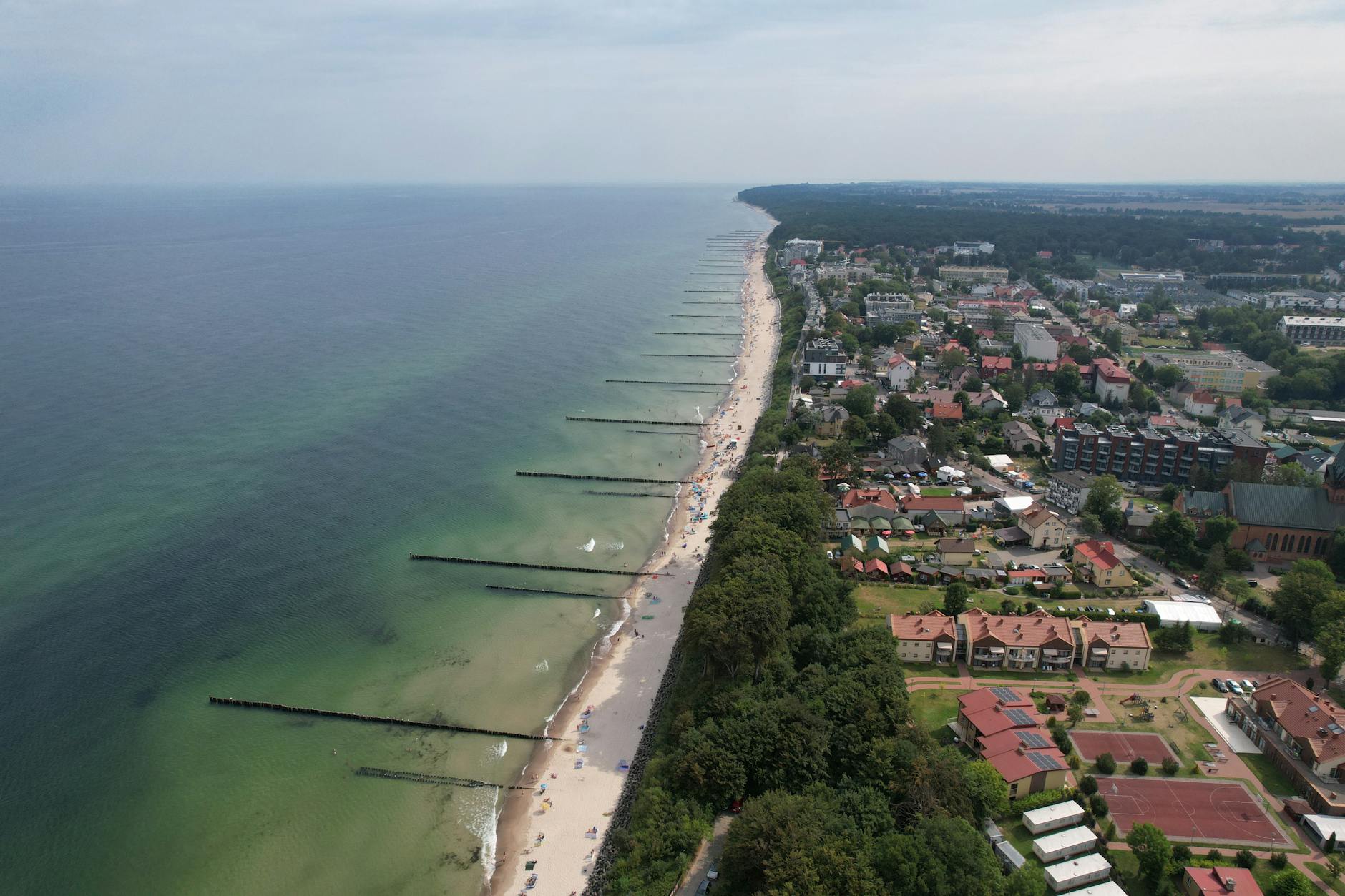 Mapa Brzegu z zaznaczonymi inwestycjami dofinansowanymi z Funduszy Europejskich